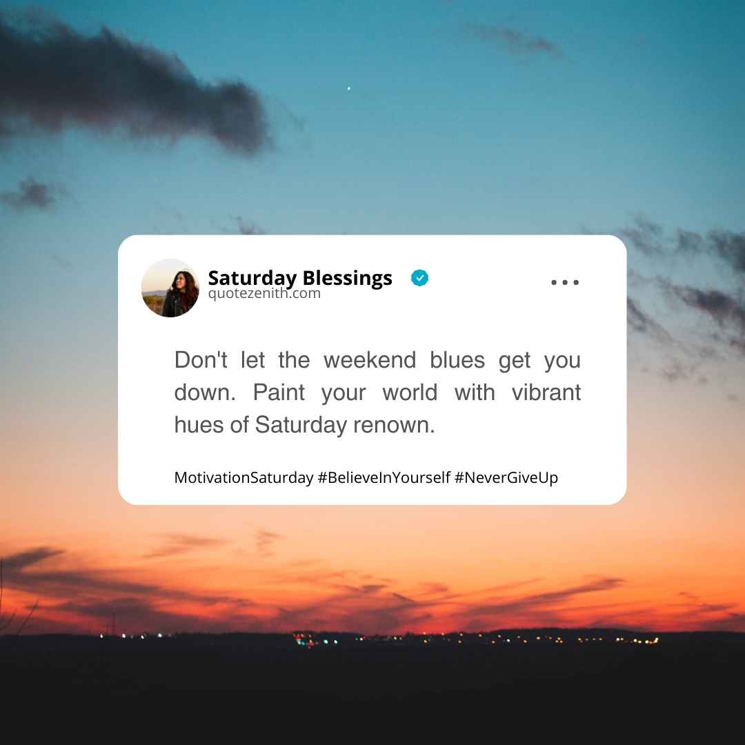 Saturday Blessings
