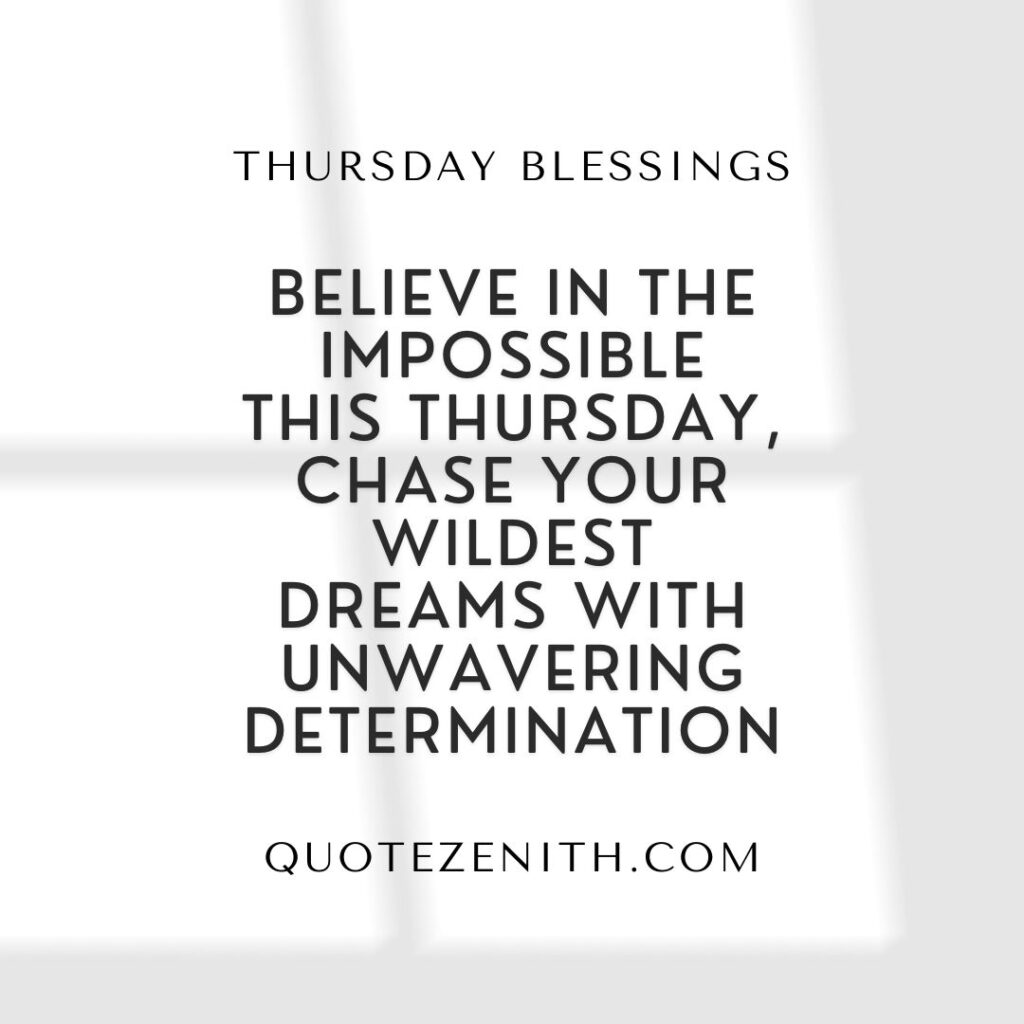 Thursday Blessings