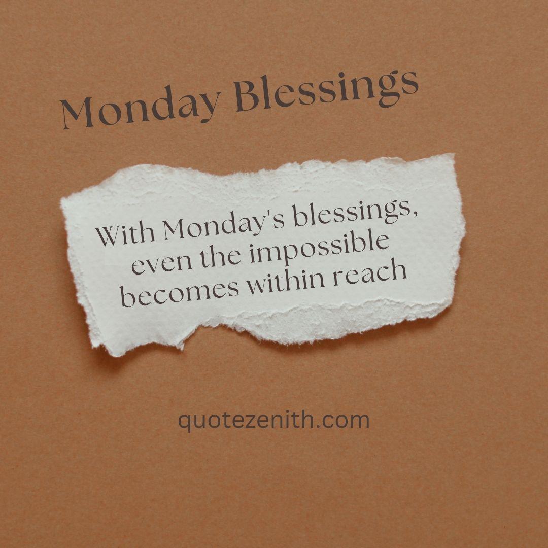 monday blessings
