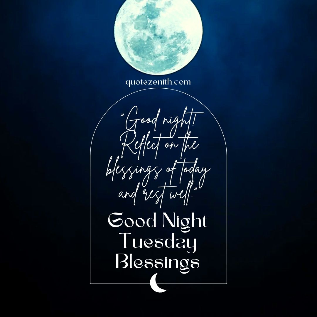Good Night Tuesday Blessings_quotezenith
