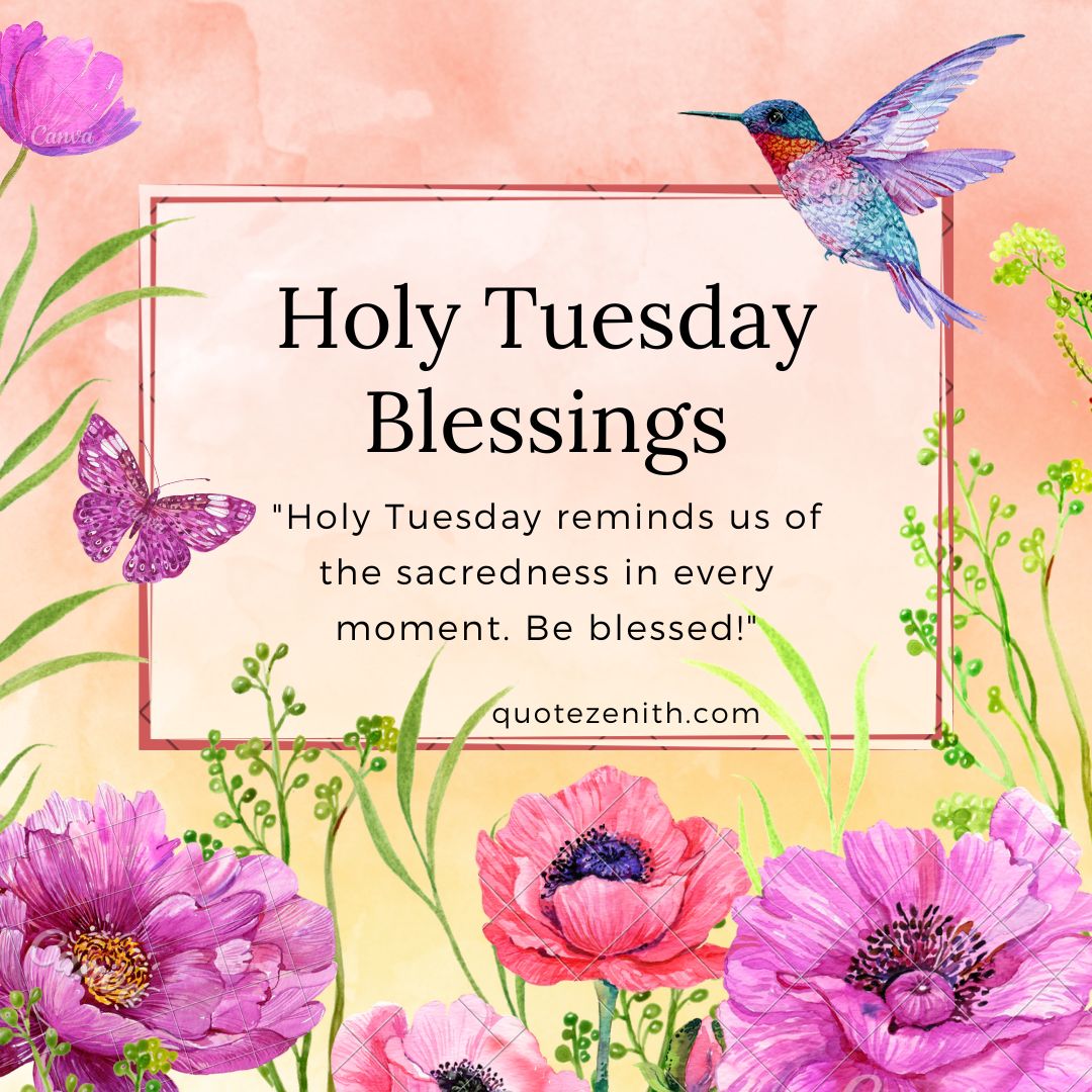 Holy Tuesday blessings