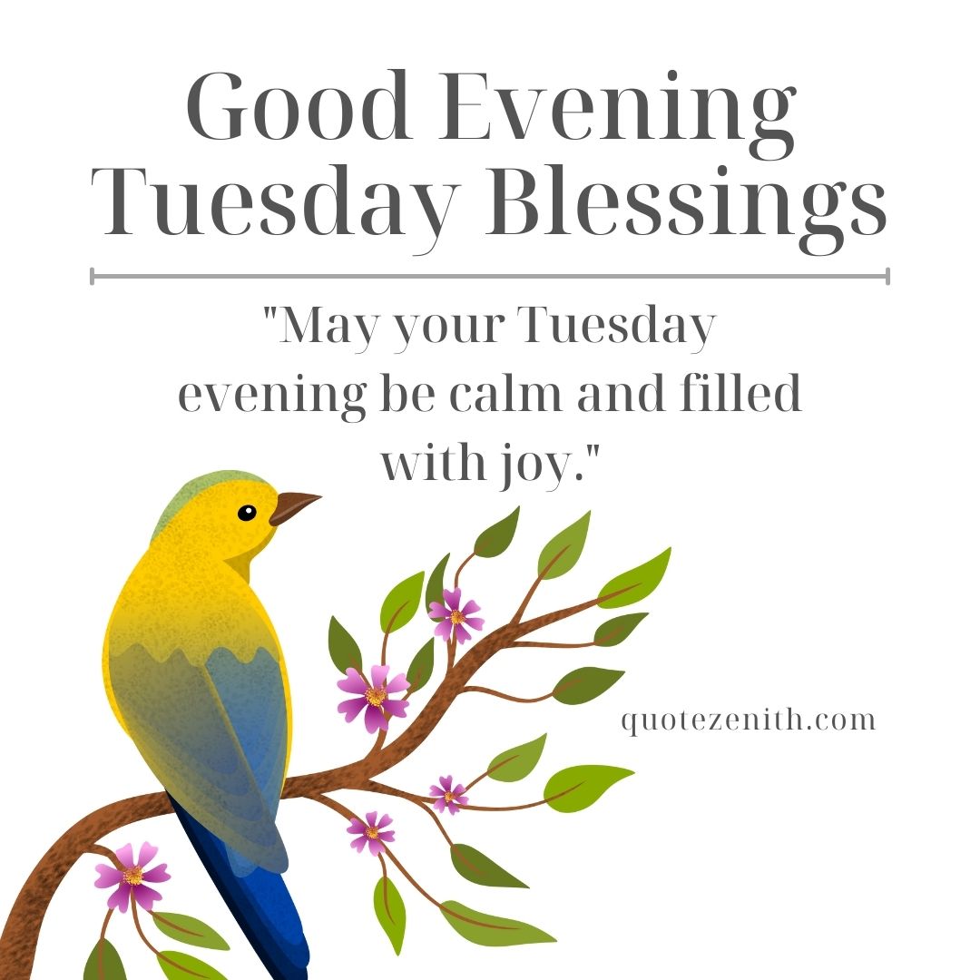 Good Evening Tuesday Blessings