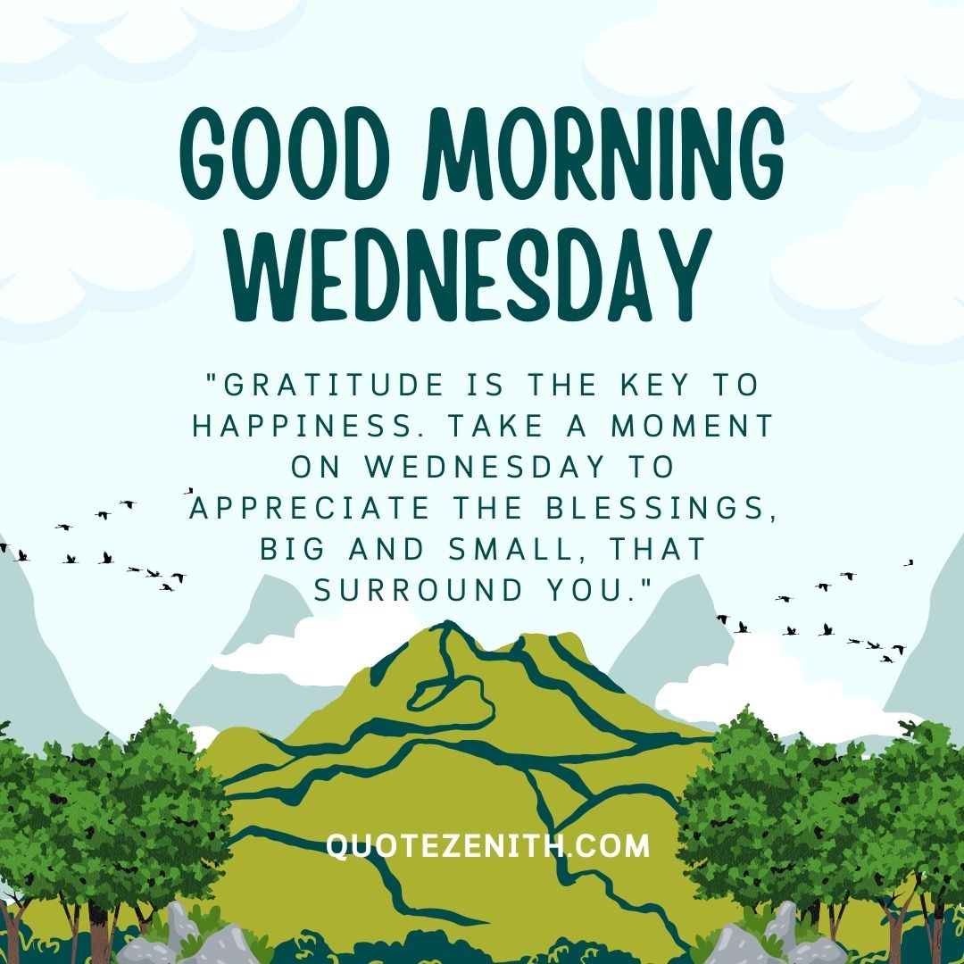 Positive Good Morning Wednesday Blessings