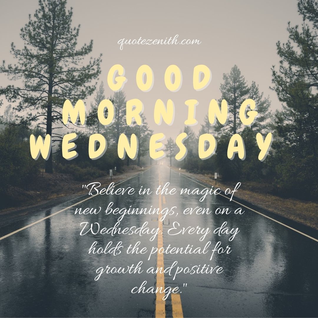 Positive Good Morning Wednesday Blessings