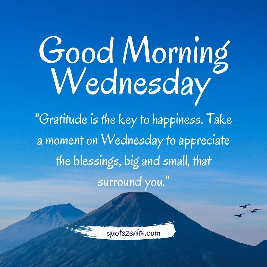 Positive Good Morning Wednesday Blessings