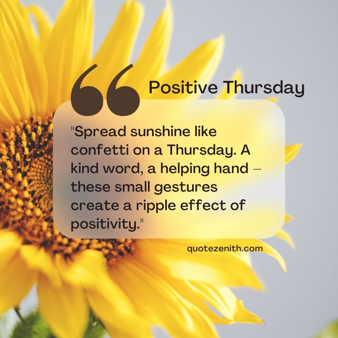Positive Thursday Blessings