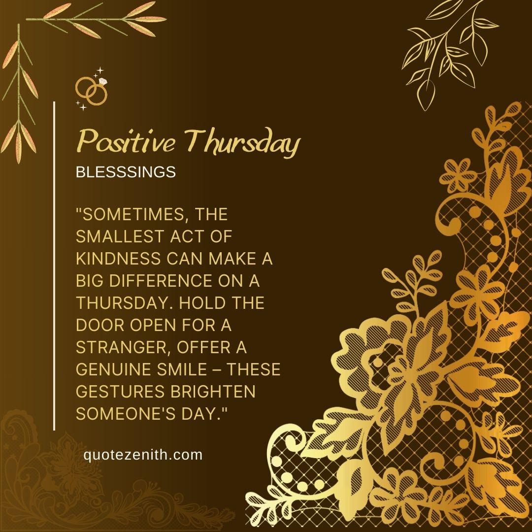 Positive Thursday Blessings