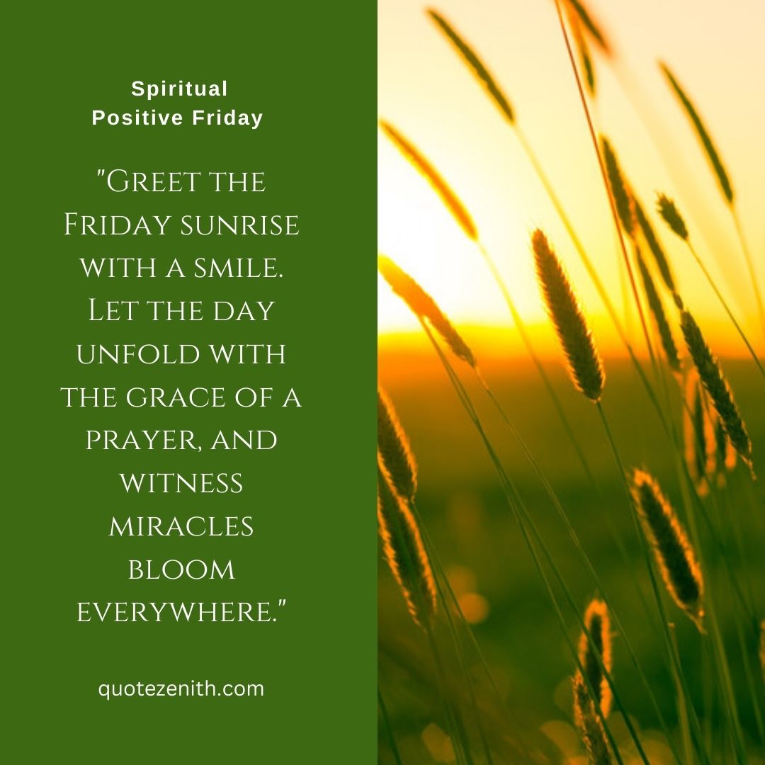 Spiritual Positive Friday Blessings