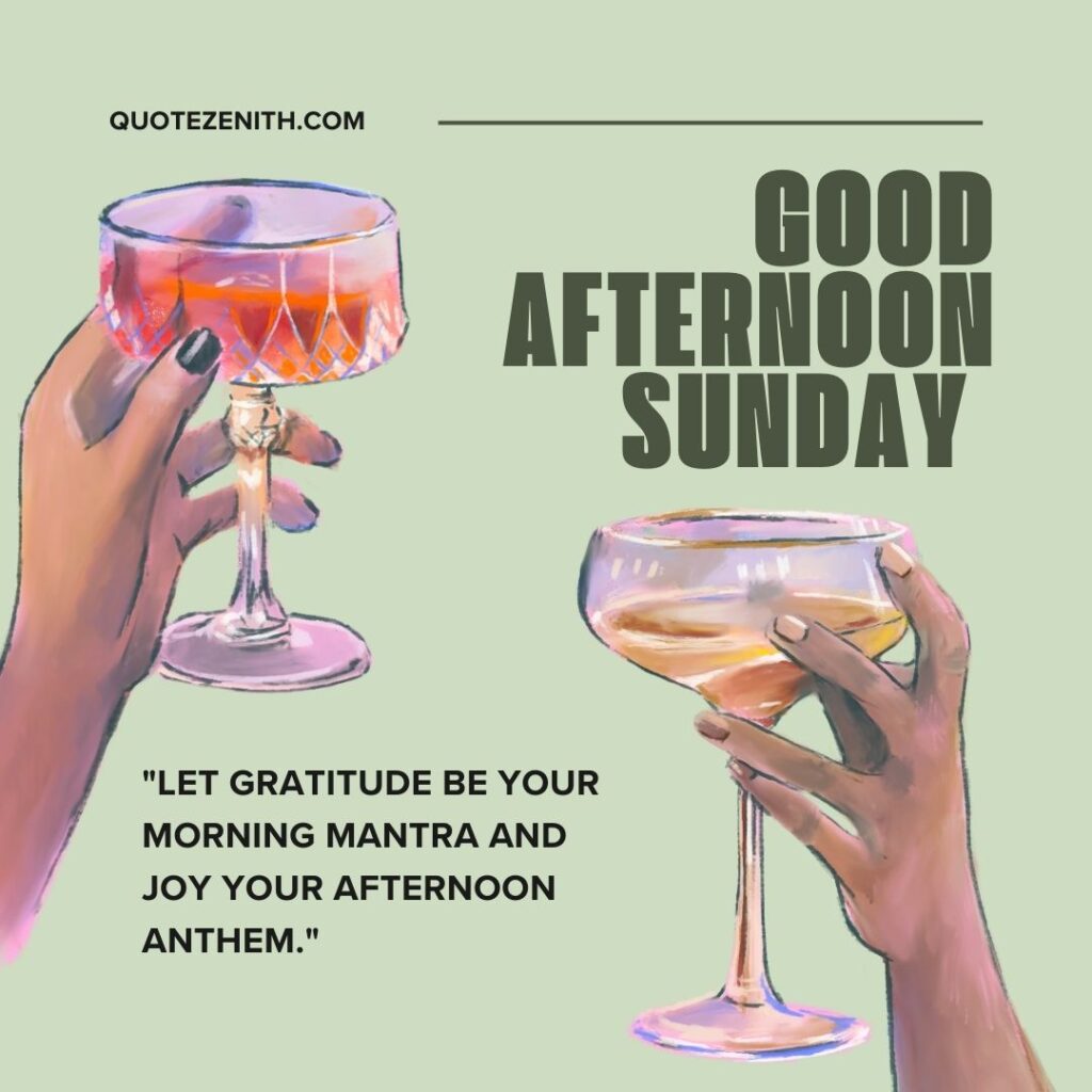 Good Afternoon Sunday Blessings