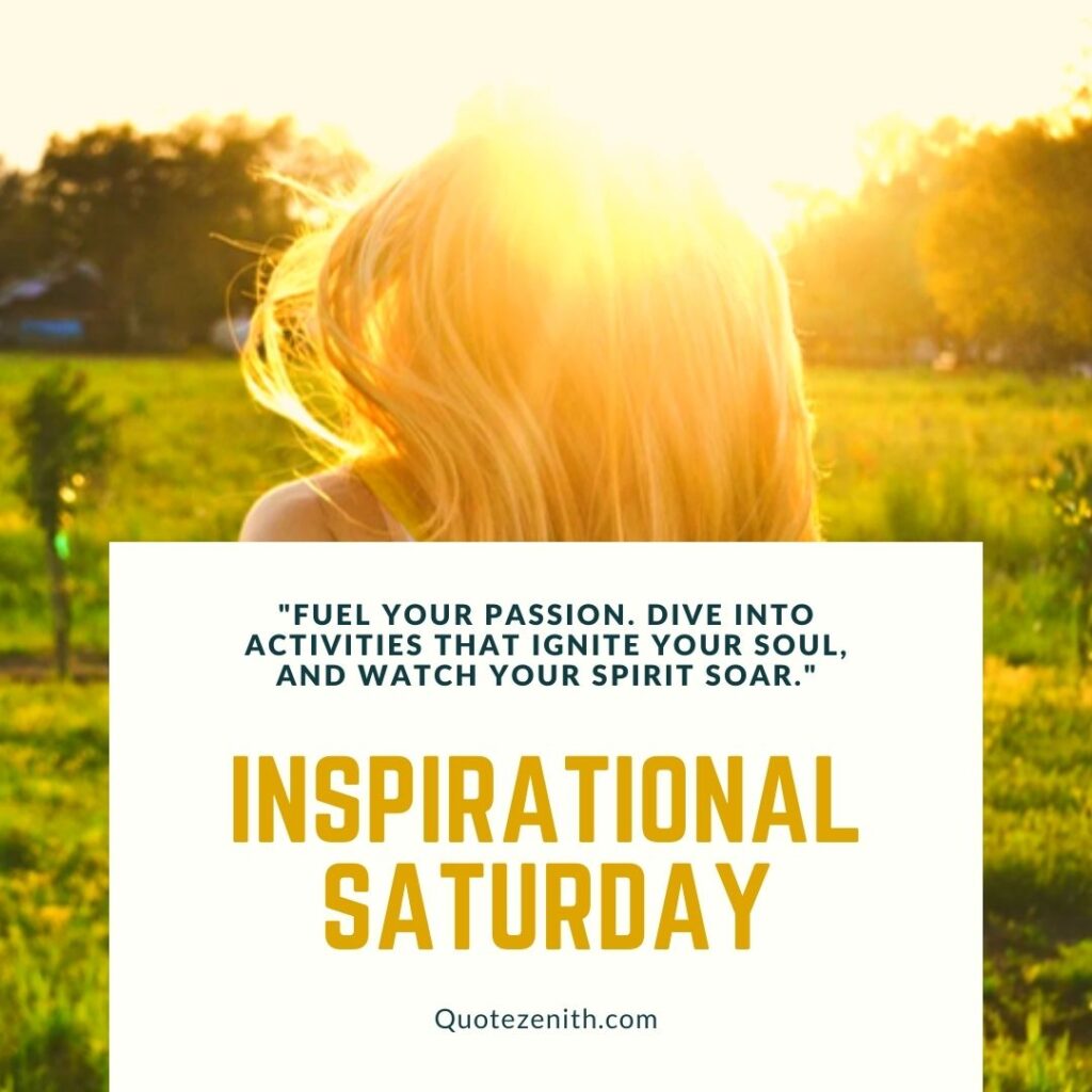 Inspirational Saturday Blessings