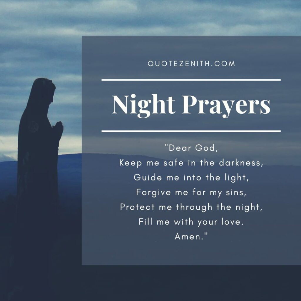 Short Good Night Prayers