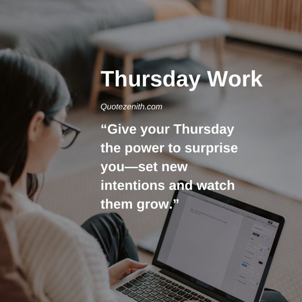 Thursday Quotes for Work