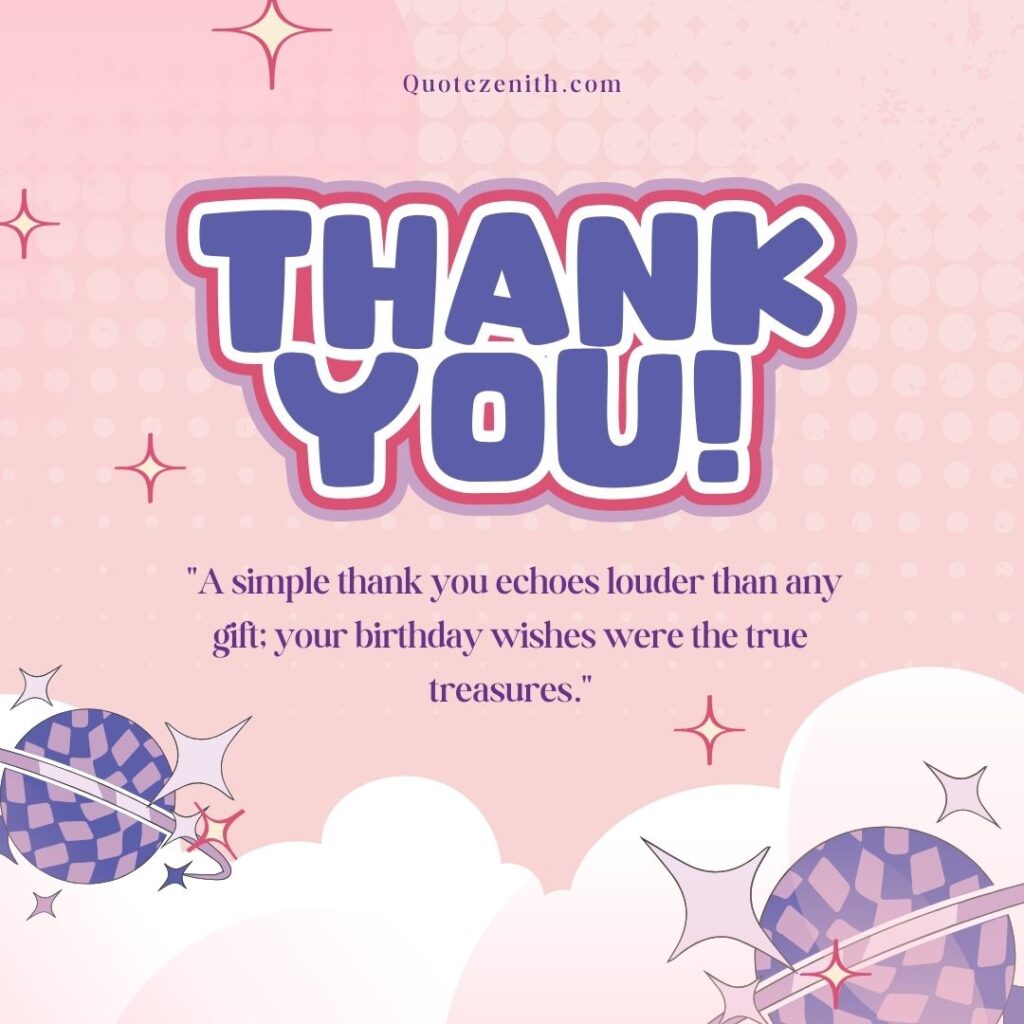 Thank You The for Birthday Wishes