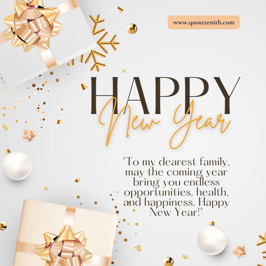 Happy New Year Wishes for Family