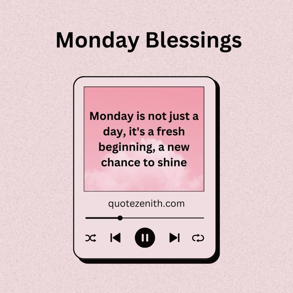monday blessings