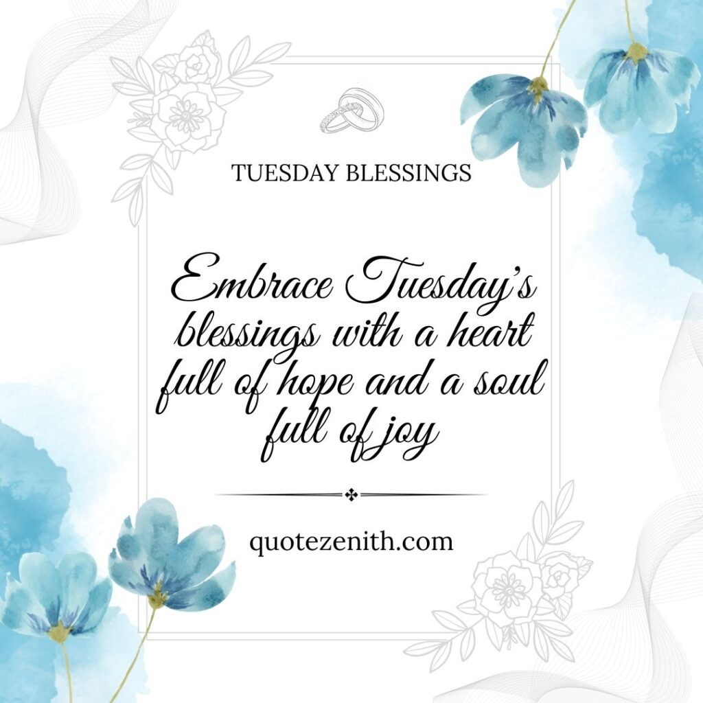 tuesday blessings