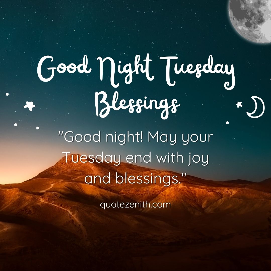 Good Night Tuesday Blessings_quotezenith