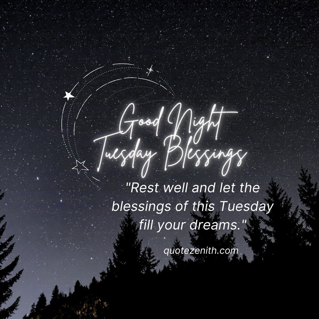 Good Night Tuesday Blessings_quotezenith