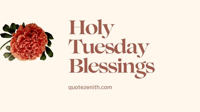 Holy Tuesday blessings