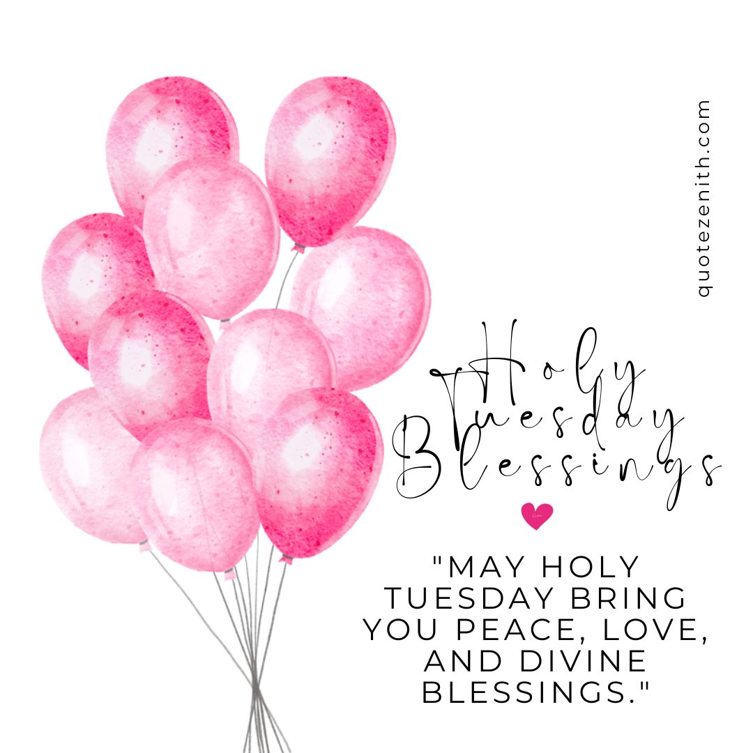 Holy Tuesday blessings