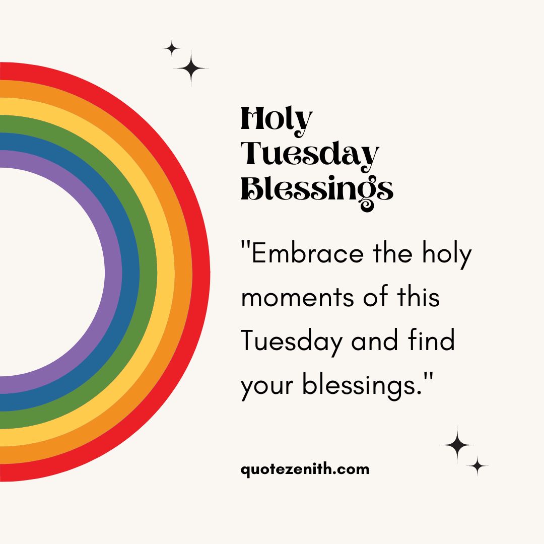 Holy Tuesday blessings