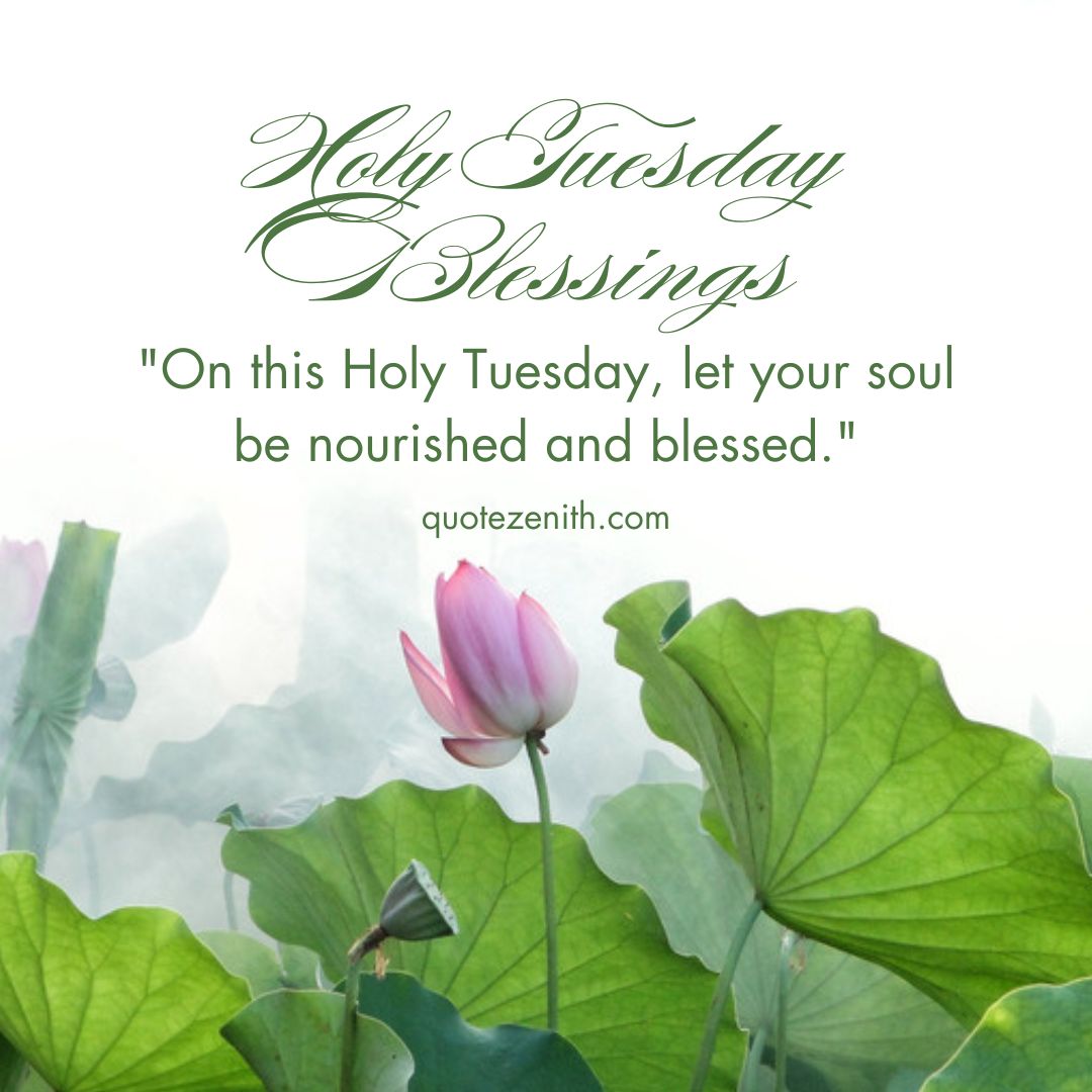 Holy Tuesday blessings