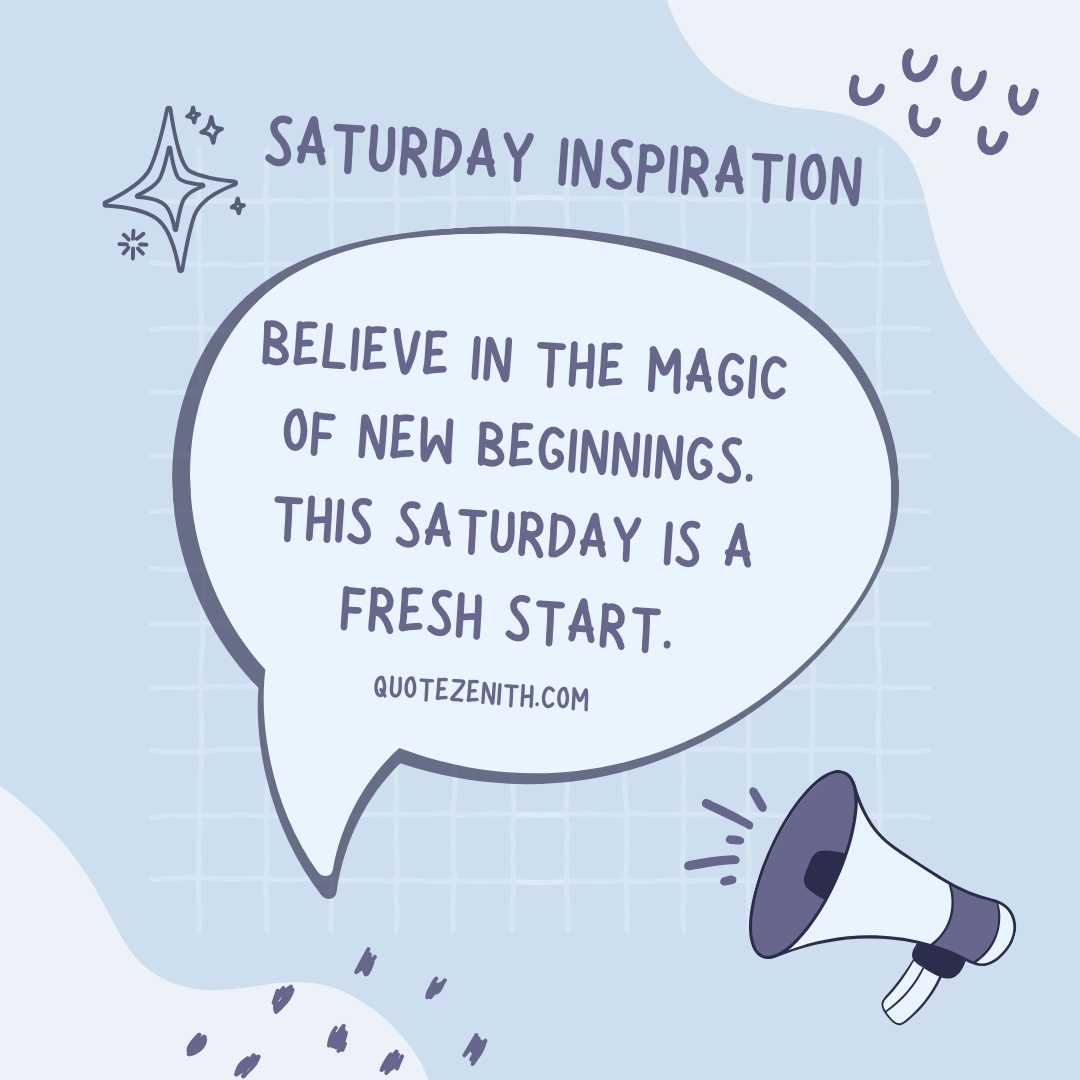 Inspiration Saturday Blessings