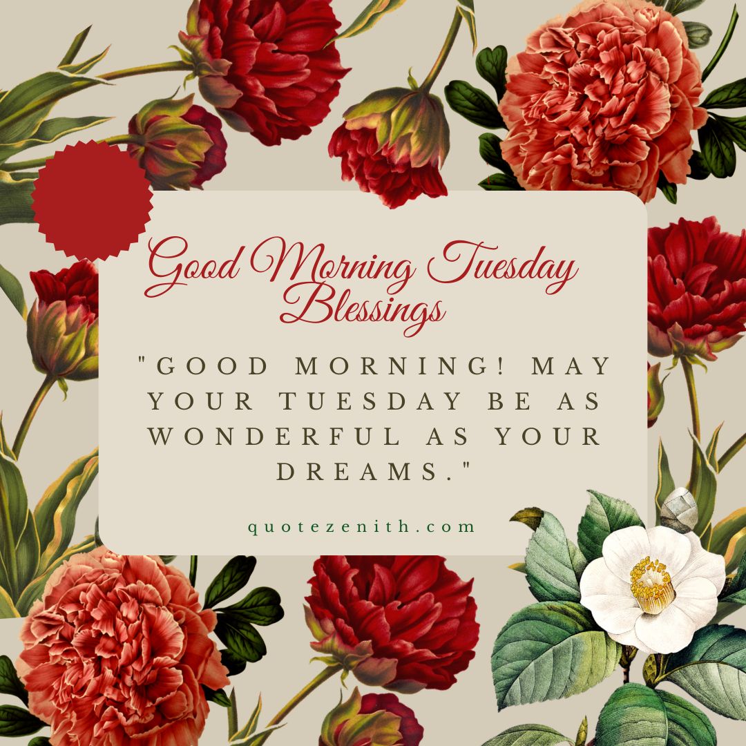 Good Morning Tuesday Blessings