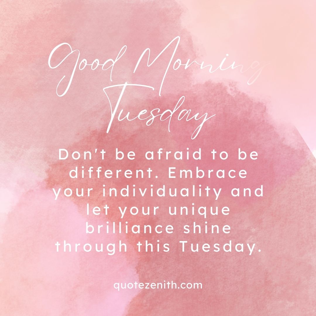 Positive Good Morning Tuesday Blessings
