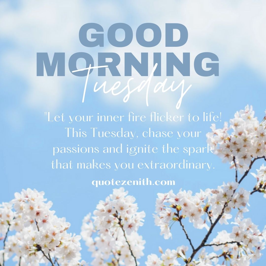 Positive Good Morning Tuesday Blessings