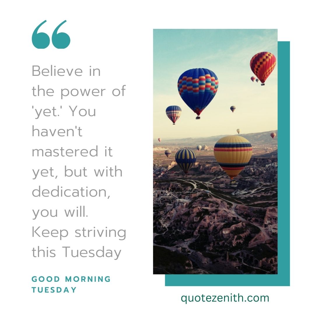 Positive Good Morning Tuesday Blessings