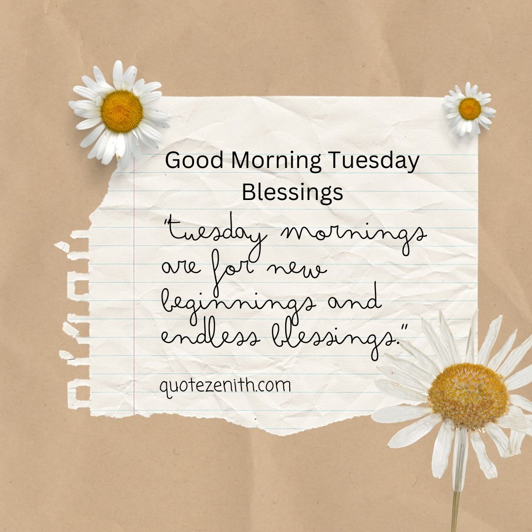Good Morning Tuesday Blessings