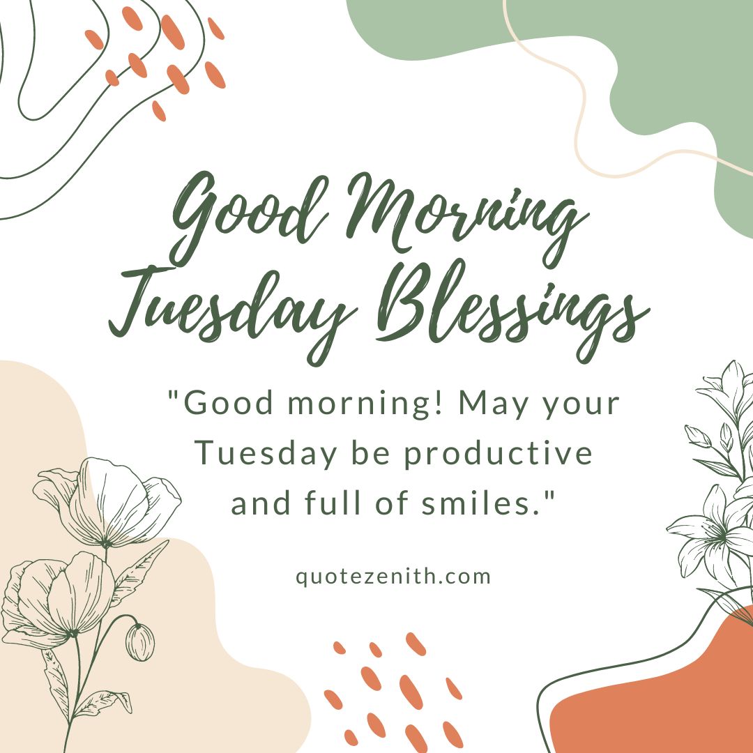 Good Morning Tuesday Blessings