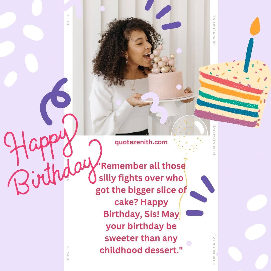 Birthday Wishes For Sister