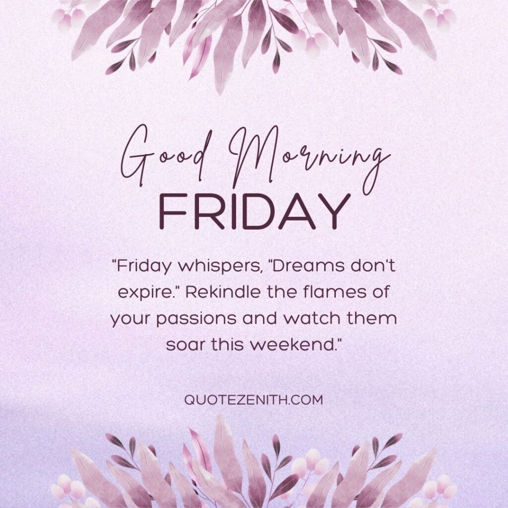 Good Morning Friday Blessings