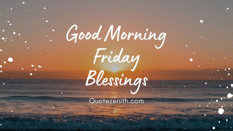 Good Morning Friday Blessings