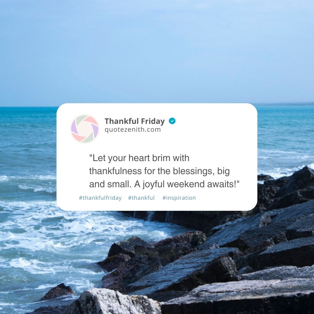 Thankful Good Morning Friday Blessings