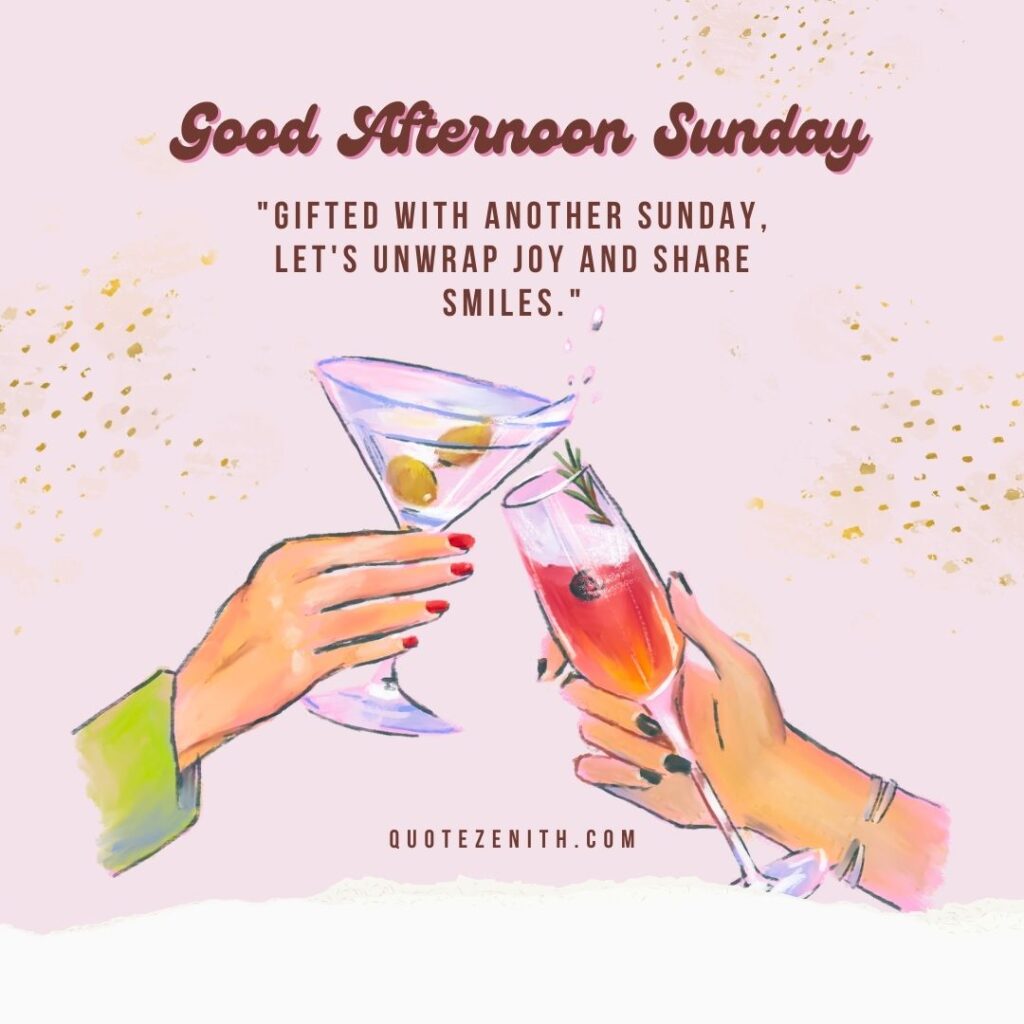 Good Afternoon Sunday Blessings