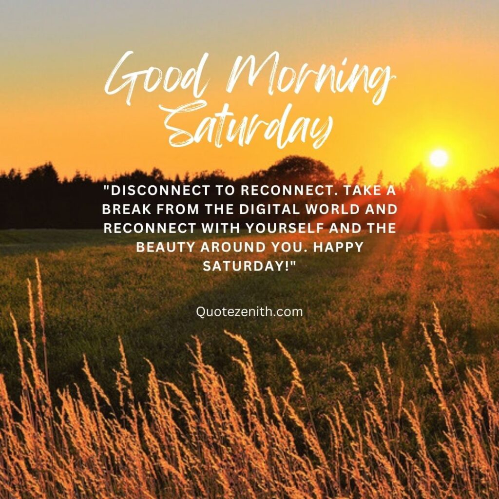 Good Morning Saturday Blessings