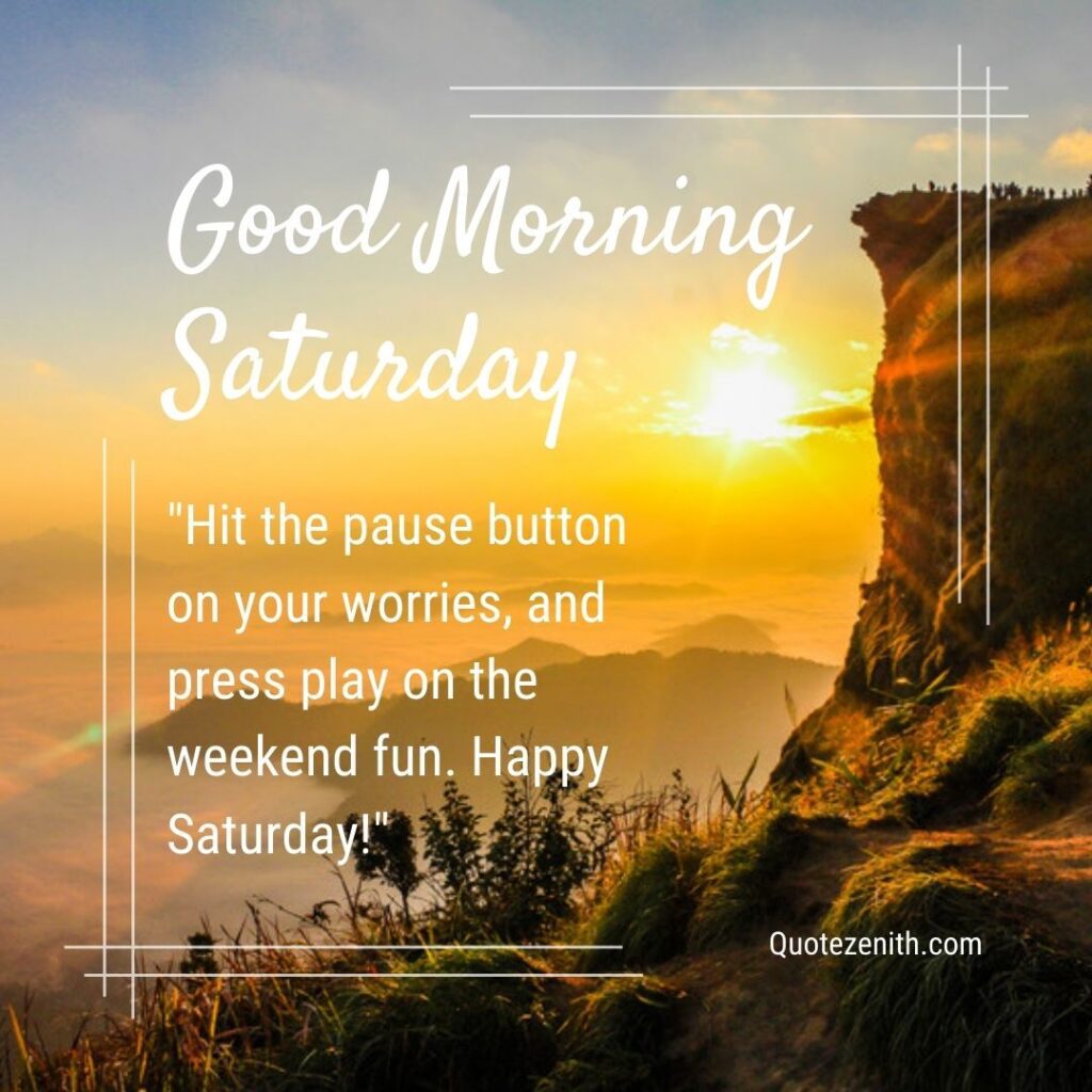 Good Morning Saturday Blessings