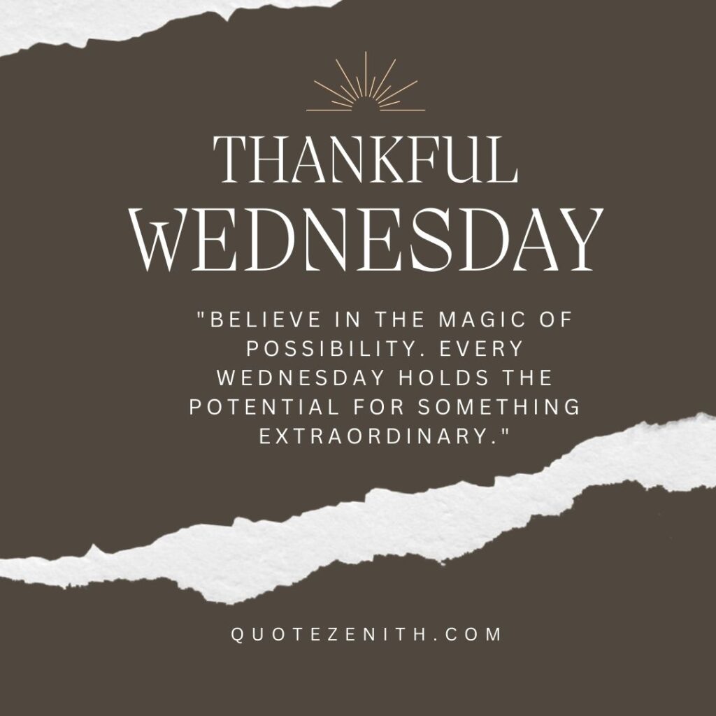 Positive Thankful Wednesday Blessings