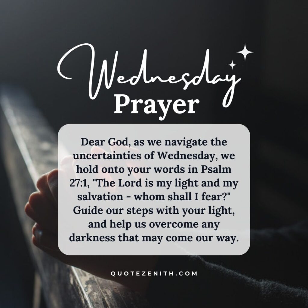 Prayer Wednesday Blessings