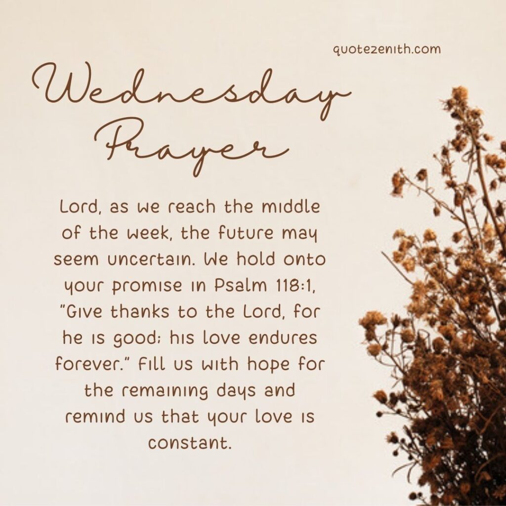 Wednesday Prayer