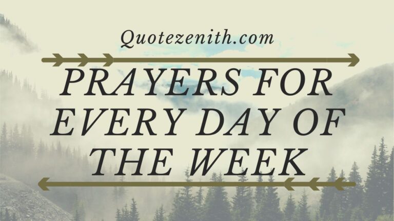 Read more about the article Best 7 Prayers for Every Day of the Week