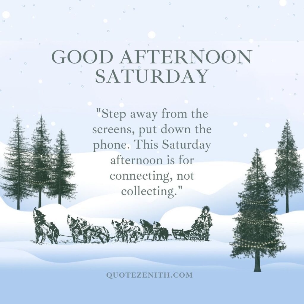 Saturday Afternoon Blessings