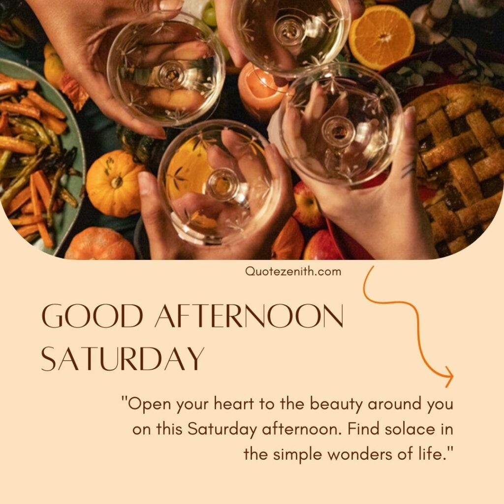 Saturday Afternoon Blessings