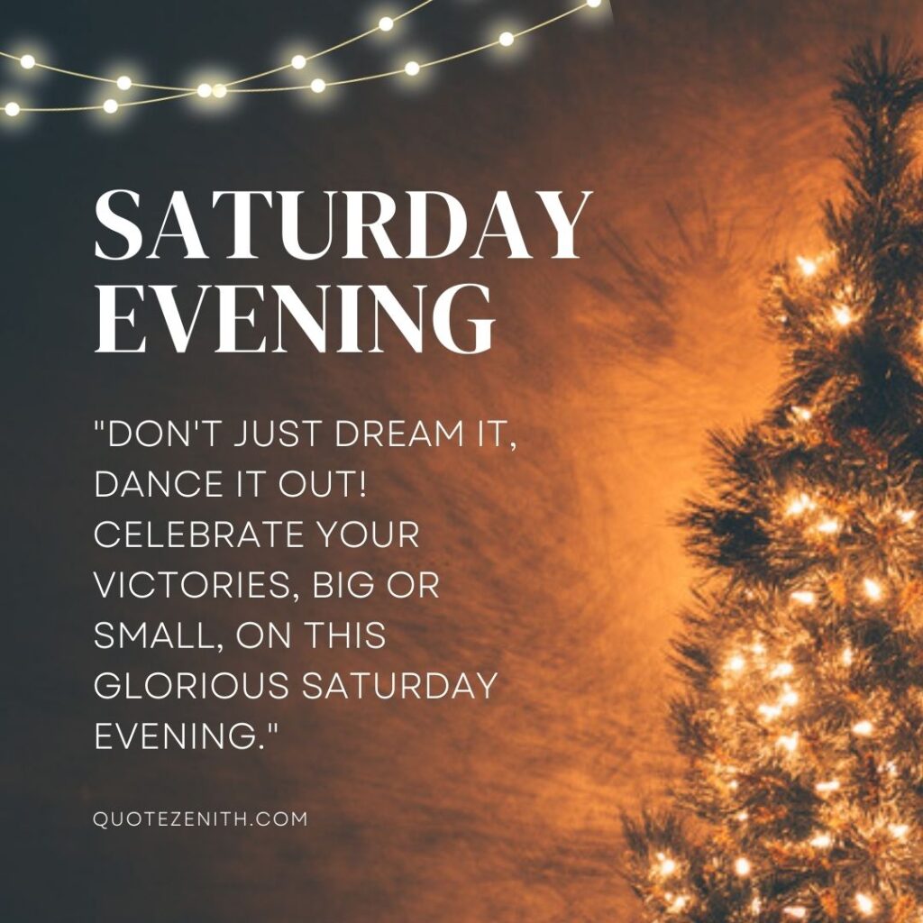 Saturday Evening Blessings