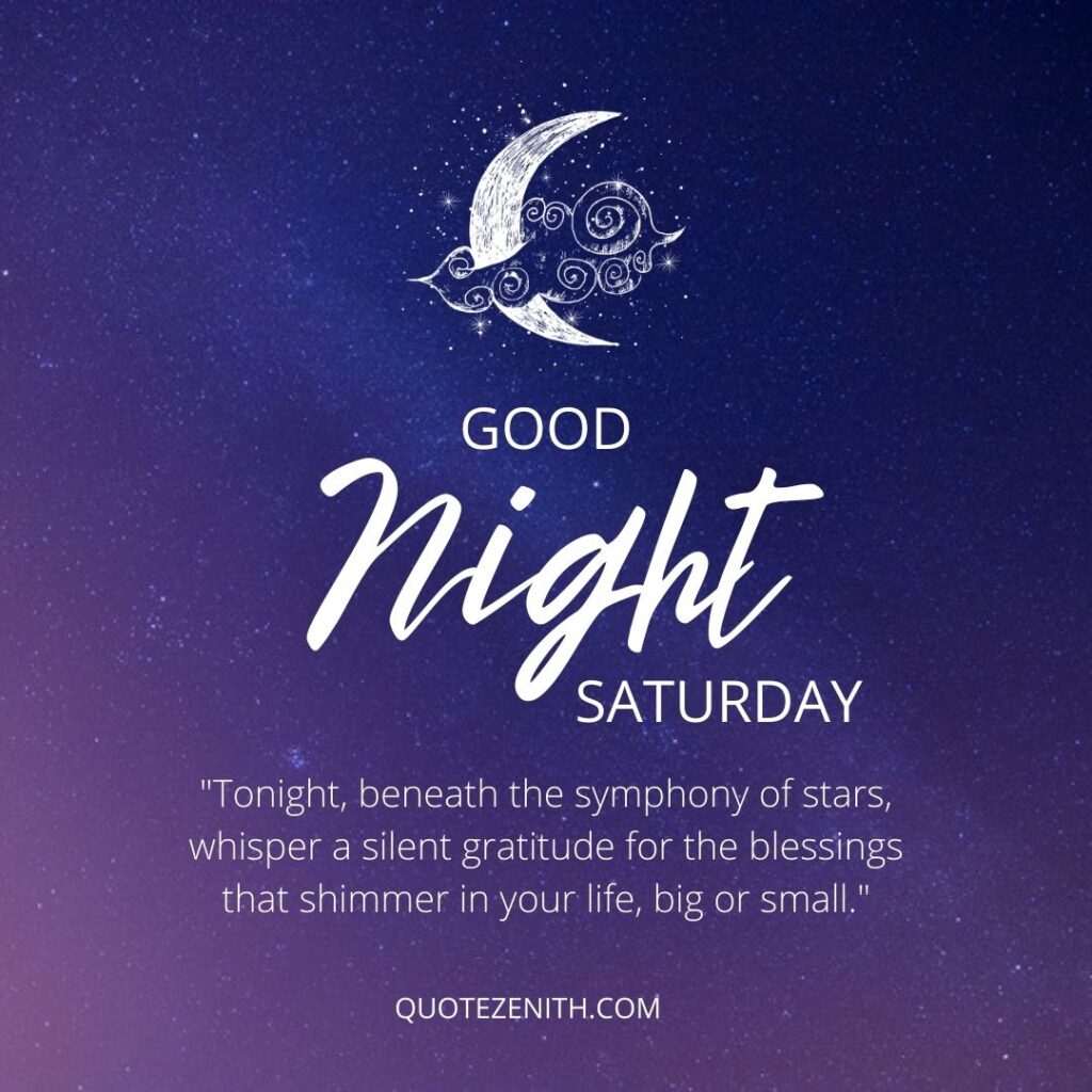 Saturday Night Blessings