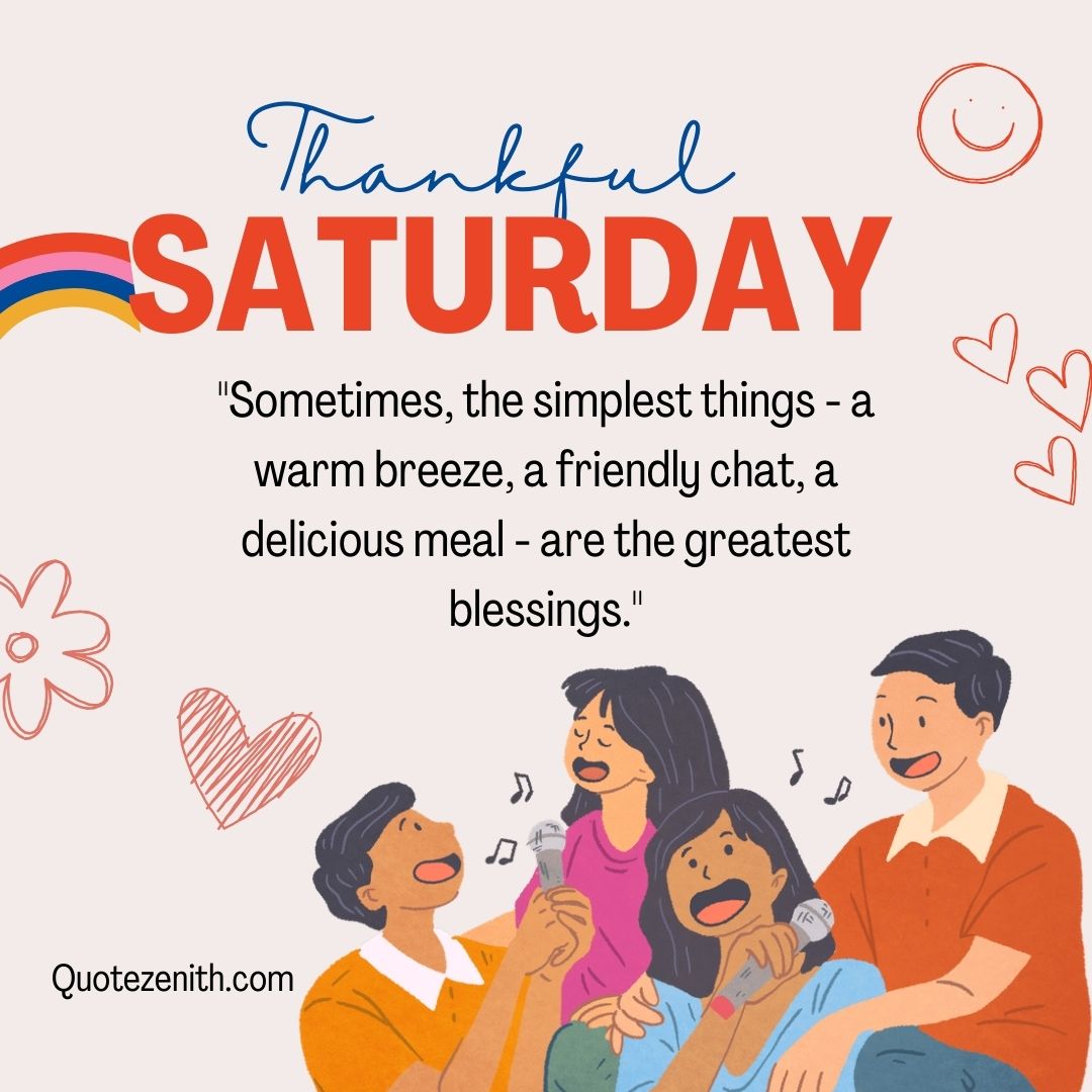 Thankful Saturday Blessings