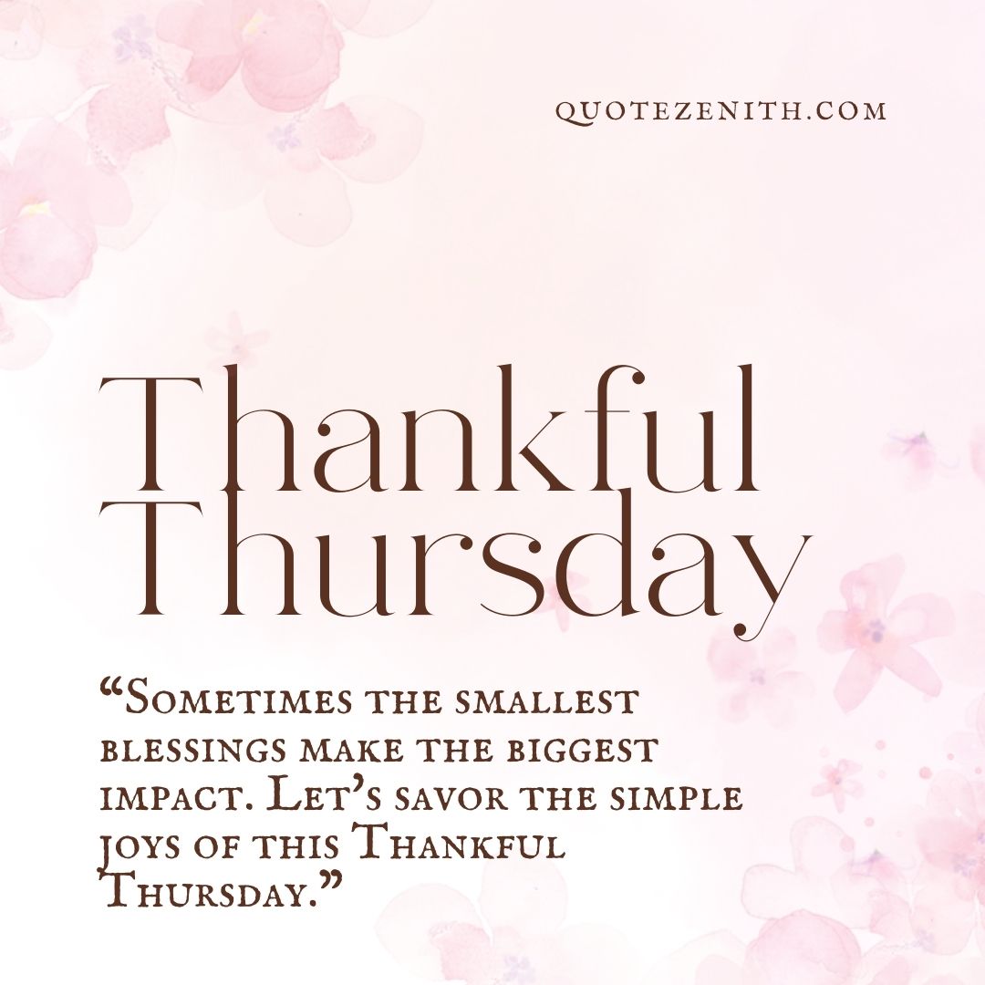 thankful Thursday Blessings